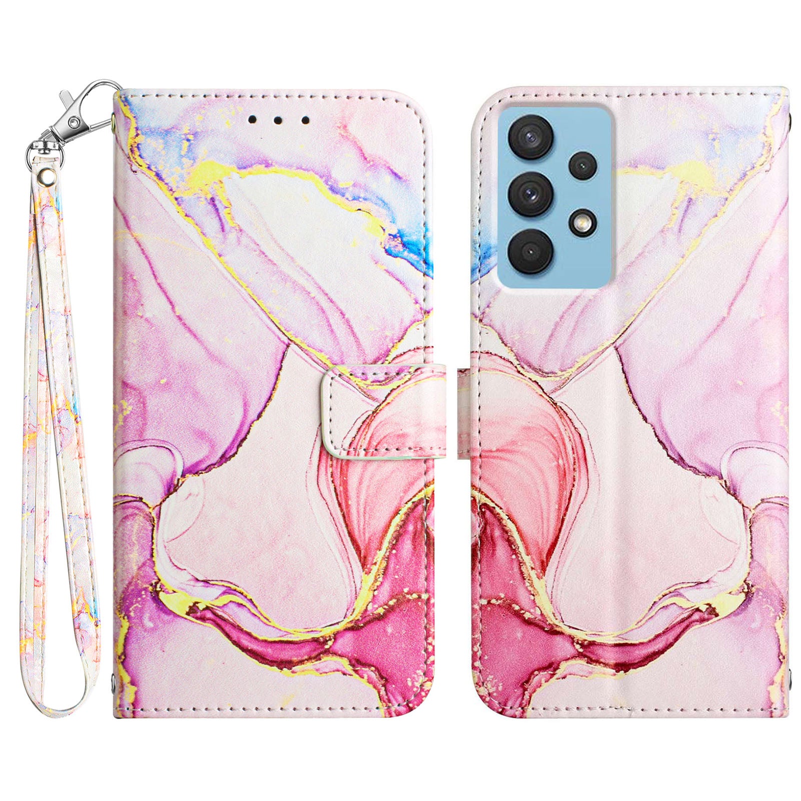 Kožený potisk vzoru YB Series-5 pro Samsung Galaxy A13 4G pouzdro na telefon Mramorový vzor kožený obal na peněženku s popruhem Kožený potisk vzoru YB Series-5 pro Samsung Galaxy A13 4G pouzdro na telefon Mramorový vzor kožený obal na peněženku s popruhem